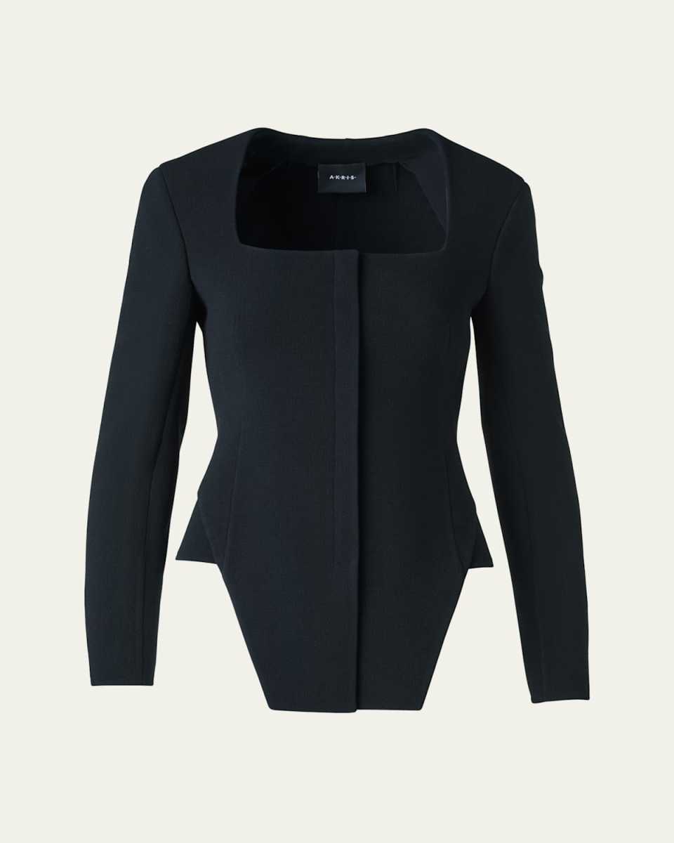 Desiree Double-Face Trapezoid Jacket